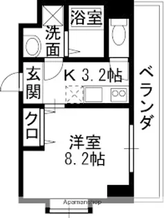 ルミエール八尾駅前【511号室】の間取り