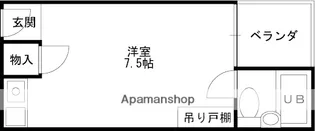 プラザハピネス高安【205号室】の間取り