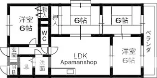 友田コーポラス【3階】の間取り