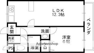 ドゥエル志紀【1階】の間取り
