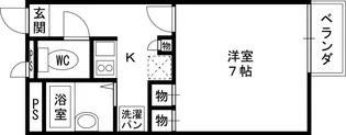 レオパレス道【1階】の間取り