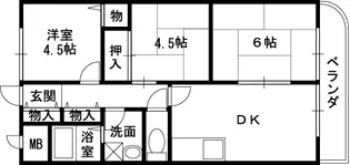アルカザーレ国分西【406号室】の間取り