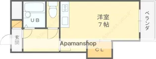 ハイネス門戸【102号室】の間取り