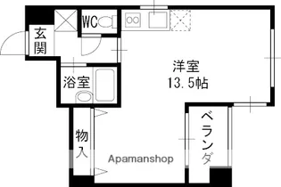 エレガンス白鳥【3階】の間取り