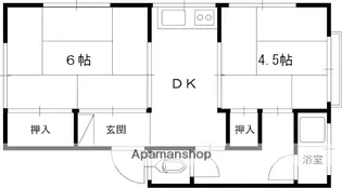 マンション芦屋の里【4階】の間取り