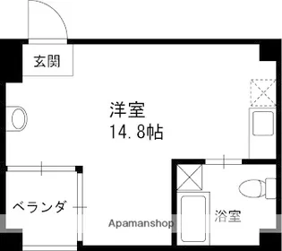 OAZO芦屋上宮川町【4階】の間取り