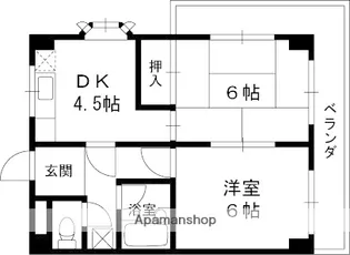 レークヒルⅠ【4階】の間取り