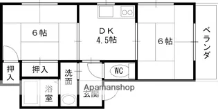 中井マンション【202号室】の間取り
