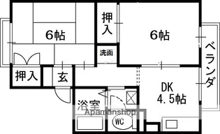ブランマヌール【101号室】の間取り