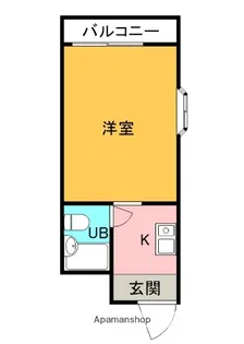 ビッグバーンズマンション桜園【302号室】の間取り