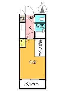 ラピュタ牧野阪【4階】の間取り