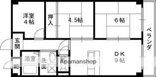 ウィスタリア藤【3階】の間取り
