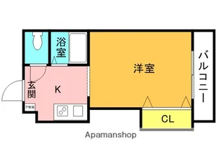 スタジオM【307号室】の間取り
