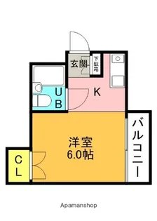 コーポはにわ池田【203号室】の間取り