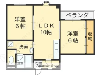 セトレ枚方【2階】の間取り