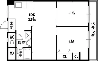 辰巳マンション【4階】の間取り