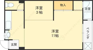 嶋川マンション【302号室】の間取り