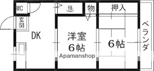エスポワール上神田【2階】の間取り