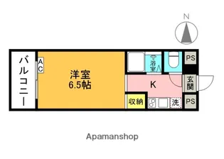 グランアイ香里園【103号室】の間取り