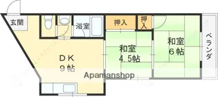マンション島村【2階】の間取り