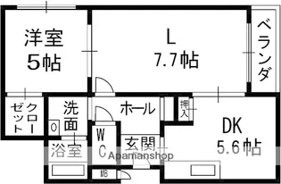 アーカンシェル東寝屋川【602号室】の間取り