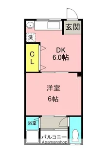 岡野マンション【4階】の間取り