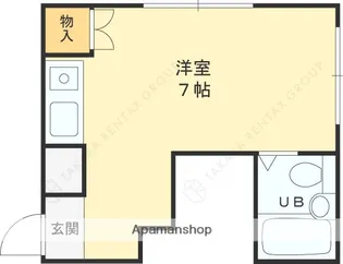 香里園弐番館【101号室】の間取り