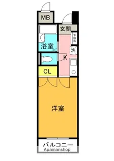 ビューハイツ四條畷【1階】の間取り