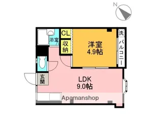 ペントハウス11【4階】の間取り