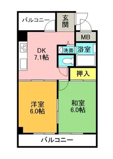 メゾンスカーレット【1階】の間取り