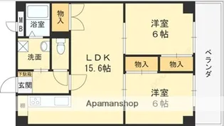 サンライト星ヶ丘【2階】の間取り
