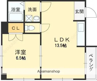 コーポ福寿【301号室】の間取り