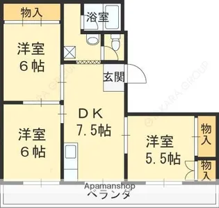 池田グランドコーポ【403号室】の間取り