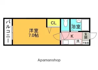 キャトルセゾン【2階】の間取り
