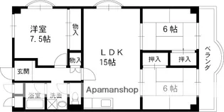 神垣ヒルKTハイム【3階】の間取り