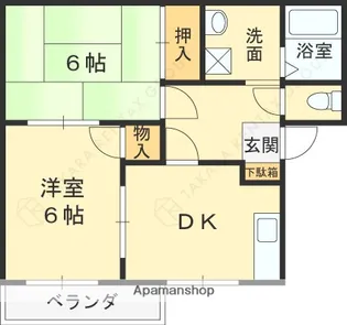 ハイツヒミコ【1階】の間取り