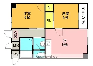 太秦グリーンハイツ【4階】の間取り