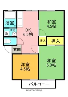 石橋ハイツ【B101号室】の間取り