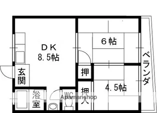 柴田マンション【303号室】の間取り