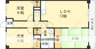 兵庫県西宮市門戸岡田町【マンション】の間取り