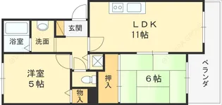 髙井マンション【3階】の間取り
