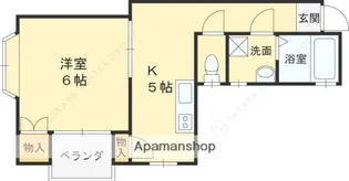 菊水パレス【3C号室】の間取り