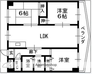 プランドール【2階】の間取り