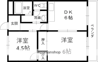 まるき清水【205号室】の間取り