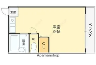 シャンテー三矢2【1階】の間取り