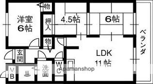 ソレイユ神田【Ⅰ-102号室】の間取り