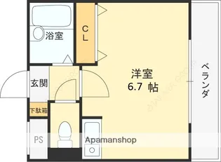 ポポハイツ【202号室】の間取り