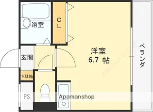 ポポハイツ【201号室】の間取り