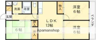 メゾン・モン・ソレーイユ【101号室】の間取り