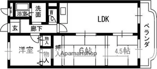 ウエストコート【2階】の間取り